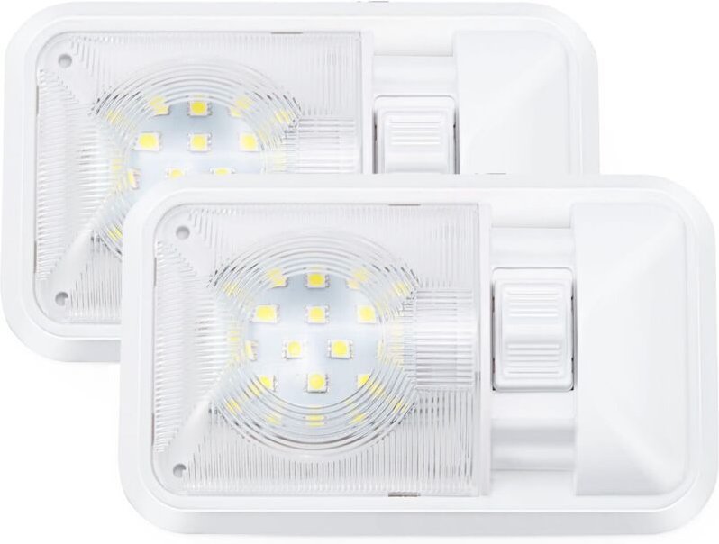 BEBUSINGOTO STÜCKE 12 V LED-Innenbeleuchtung Auto-Wohnwagenlampe LED-Glühbirne 800 lm natürliches weißes Licht mit Schal...