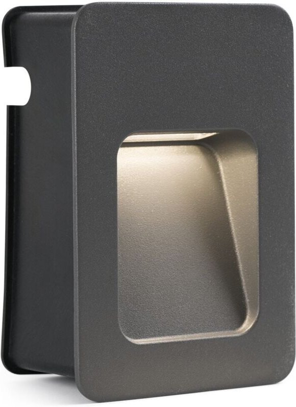 Nase Wandeinbauleuchte dunkelgrau von faro 70399