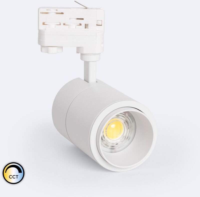 Thumbnail - 3-Phasenstromschiene LED-Strahler 30W Dimmbar CCT Pulyx Multiwinkel 15-60º Weiß