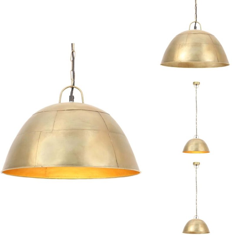 Vidaxl - Hängelampe Vintage Industriestil 25 w Messing Rund 41 cm E27 - Hängelampe - Industrielampen - Retrolampe - Wohn...