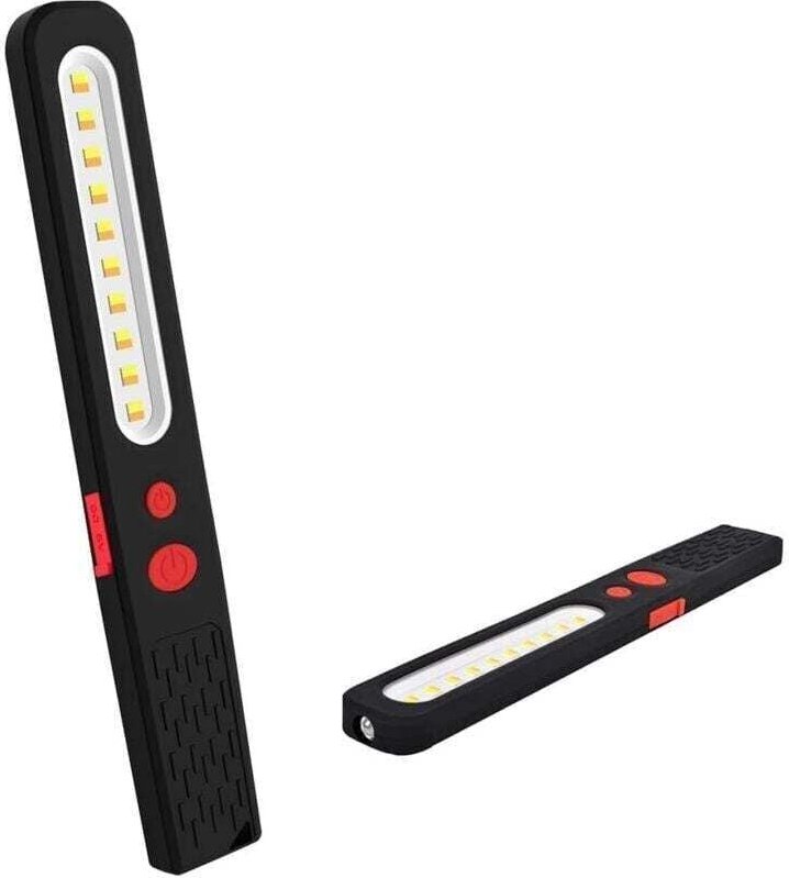 Vtizikl Lampe de Travail LED Rechargeable, Lumière combinée Double Couleur Lampe d'inspection 2 en 1 et 3 W COB LED Torc...