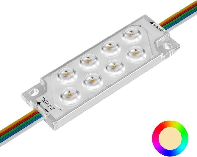 LED Modul DC24V 3W IP68 - Lichtfarbe: RGB+3000K