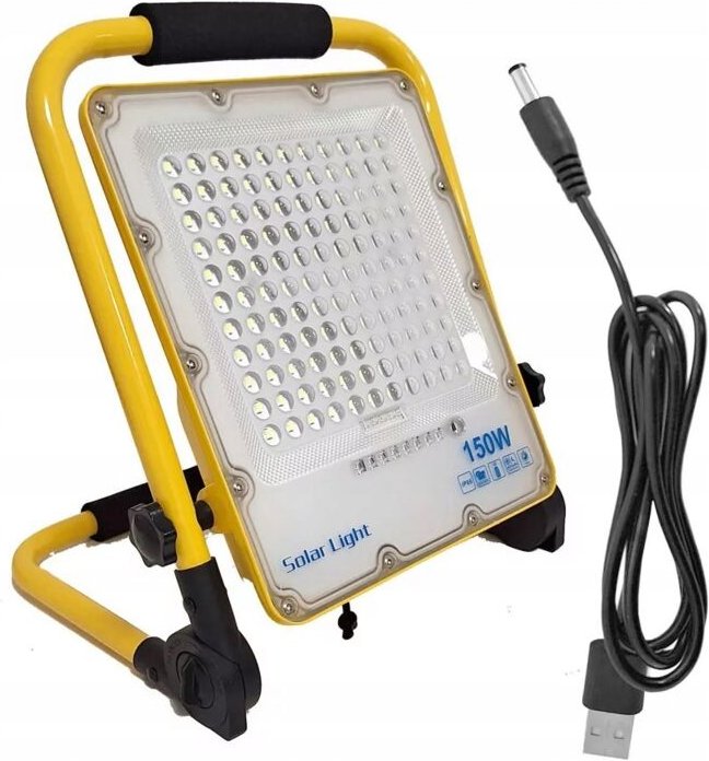 Halogen Led Tragbar 150w 230v + Usb Kabel Bauleuchte Batterie