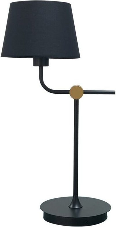 Solor Tischleuchte Schwarz+Gold 1xE27