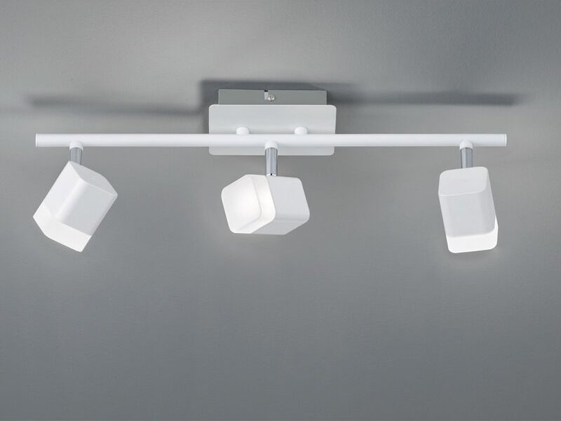 Led Deckenstrahler roubaix 3-flammig Weiß matt, Breite 48cm