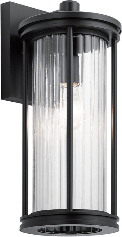 Thumbnail - Elstead Kichler Barras Außenwandlaterne Schwarz, IP44