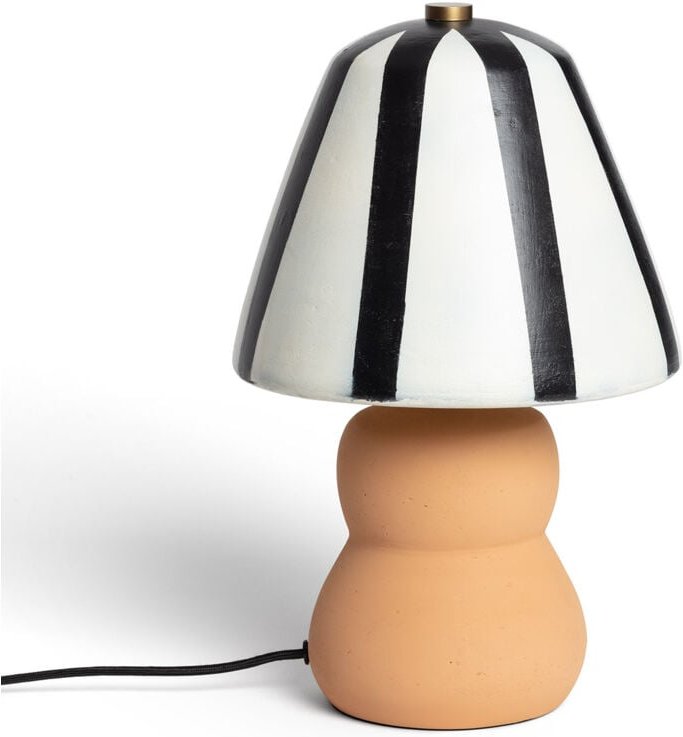Led Tischleuchte aus Metall Quitamba Schwarz / Weiß