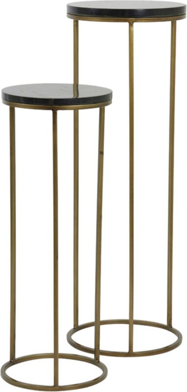 Säulenset sobrina in schwarzem Achat und antikem - Light&living