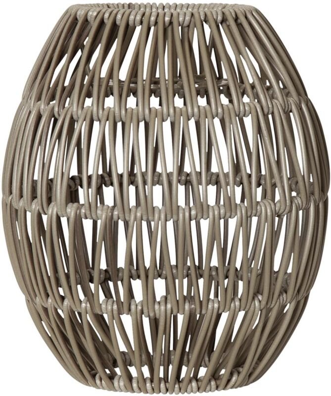 Lampenschirm 'Linde', beige, für E27, ca. 15x18 cm