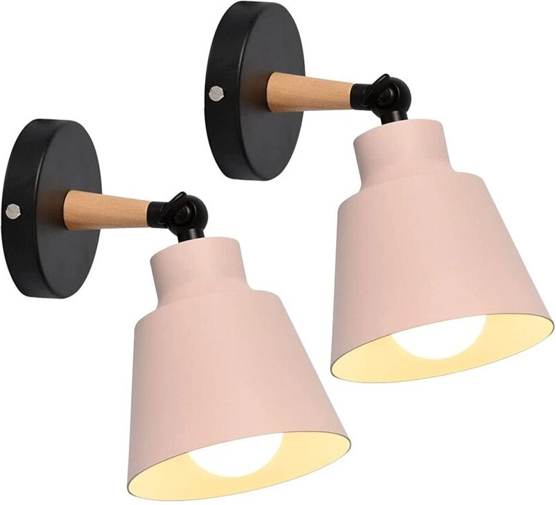 2 Packungen Vintage-Industrie-Wandleuchten, Deckenleuchten, E27-Leuchten, Metall, verstellbare Retro-Innenwandleuchte fü...