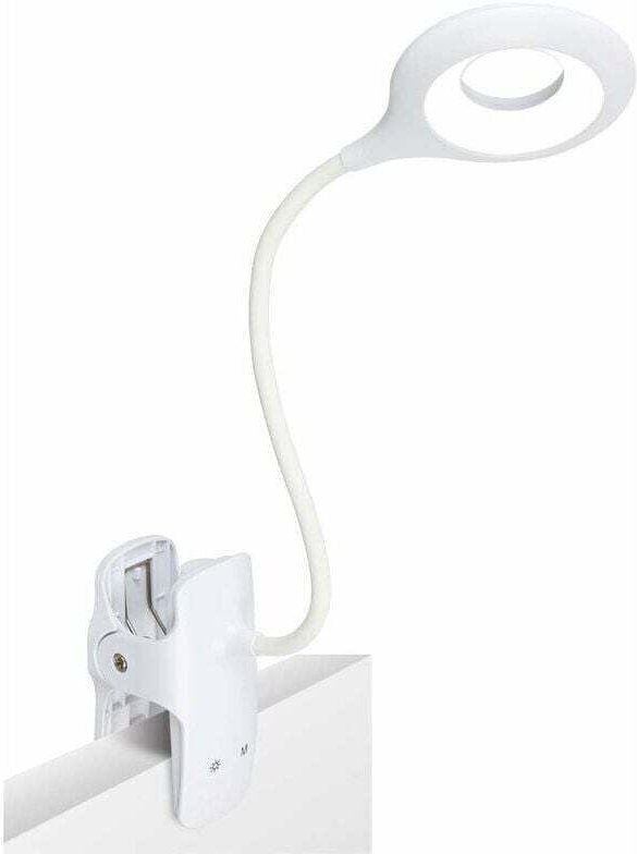 LED-Leselampe mit 3 Helligkeitsstufen, augenschonende Klemmleuchte, USB-aufladbar, berührungsempfindliche Klemmleuchte f...