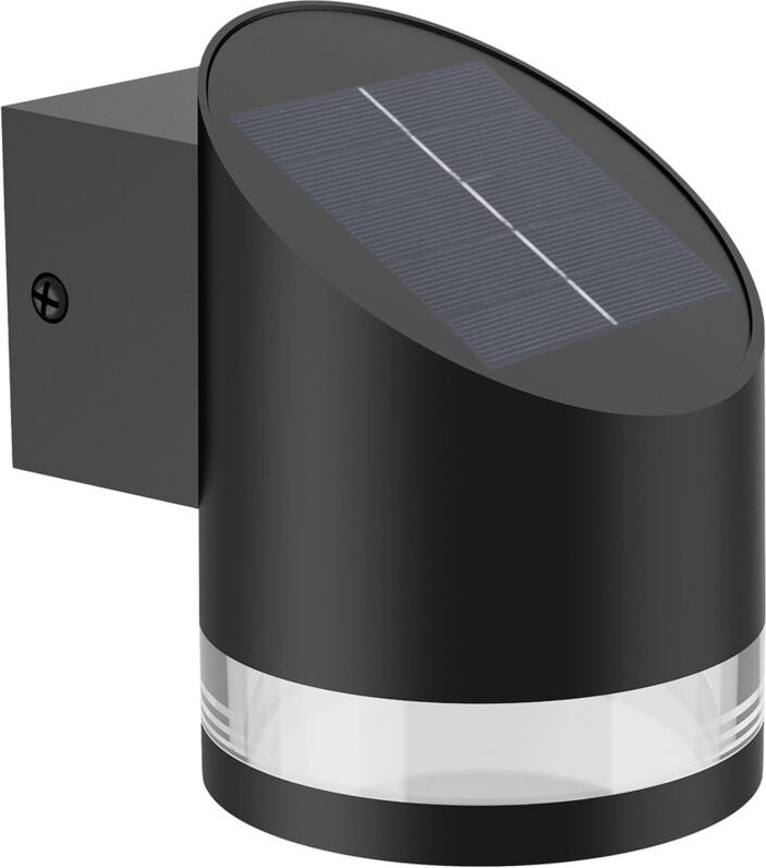 Philips - Fyve wandleuchte abgewinkelte solarzelle ultraeffiziente led 200 lm schwarz