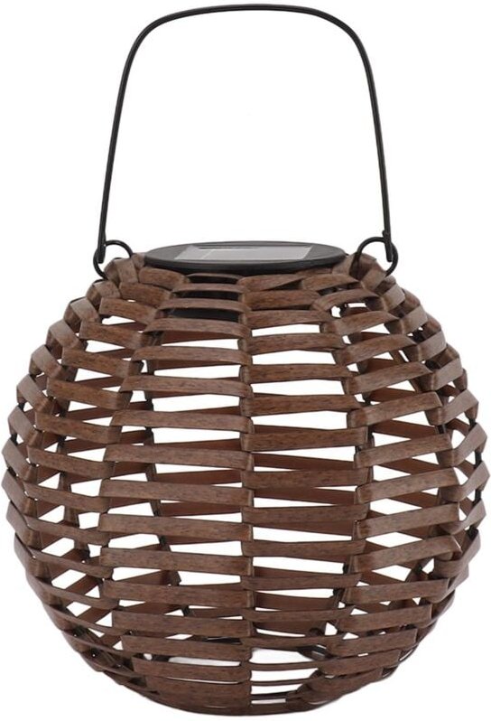 Eosnow Rattan Solar Lantern Outdoor LED LED WASGERFORTE LANDSCAPE Dekorative Lampe für Garten Rasen Terrasse