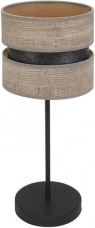 Fabrilamp Tischleuchte of 1Light Modell Colet Schwarz/Holz Grau