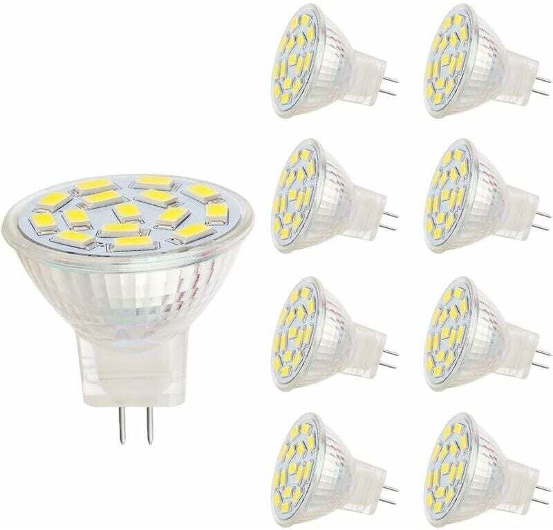 MR11 LED-Lampen, GU4.0-Sockel, 3 W, passend zu 20–30 W Halogenlampen, 12 V AC/DC, 350 lm, 120° Strahler, Schienenbeleuch...