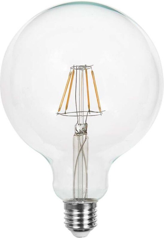 V-tac - LED-Lampe E27 12W 120LM/W G125 Filament Transparent Warmweiß