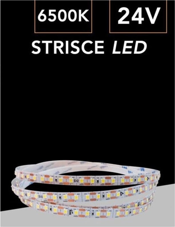 Trade Shop - Flexible LED-Streifen 24V 50W SMD 2835 MoniOcolore 120LED / MT 5MT REEL 2835-5M-24V -