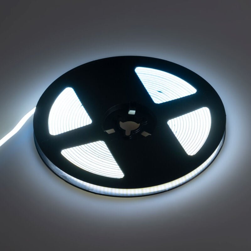 Monochrome LED COB-Streifen - 24V DC - 10W/m - 5mm - 400 LED/m -