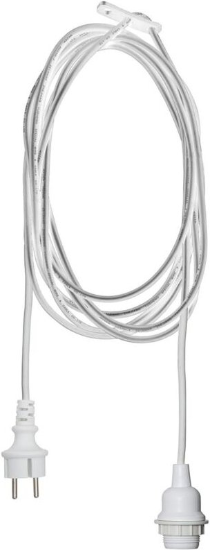 Lampenfassung ,Ute mit E27-Fassung, weiß, 2,5m, outdoor