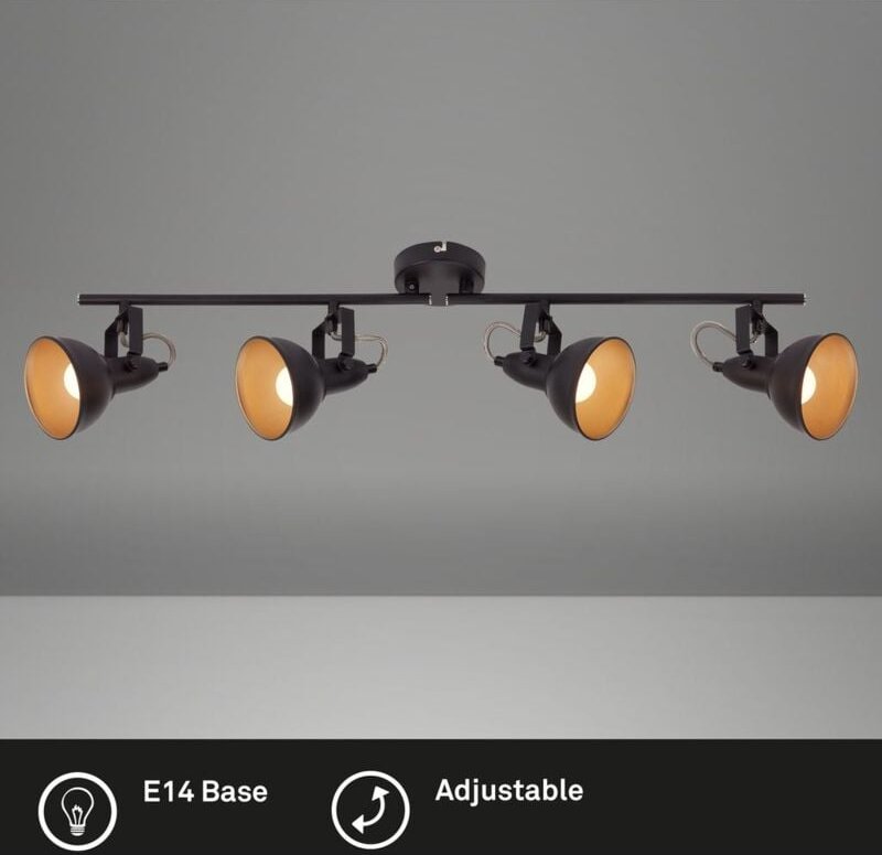 Briloner - led Deckenstrahler Wohnzimmer Deckenleuchte led Spot Leuchte Retro Schwenkbar