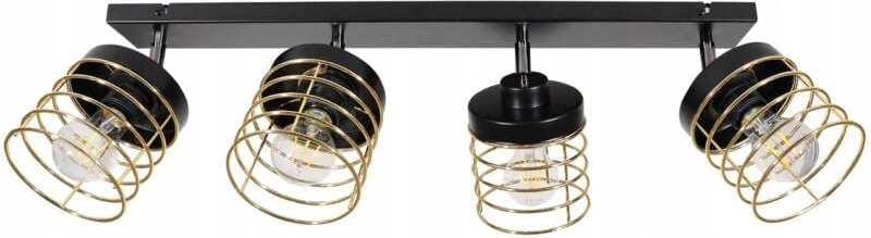 Deckenleuchte Streifenlampe Lampe Bürstenlampe Gold Led