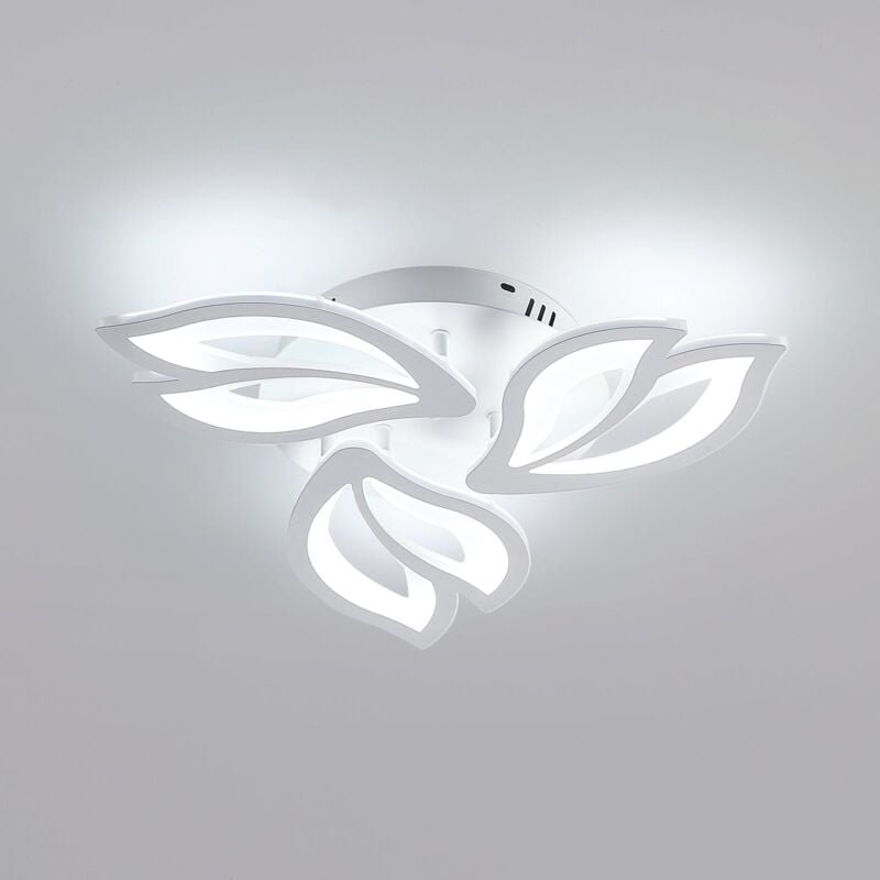 Goeco - led Deckenlampe, 40W Deckenlampe, Moderne LED-Kronleuchter 4500LM Kaltweiß 6500K für Wohnzimmer, Schlafzimmer un...