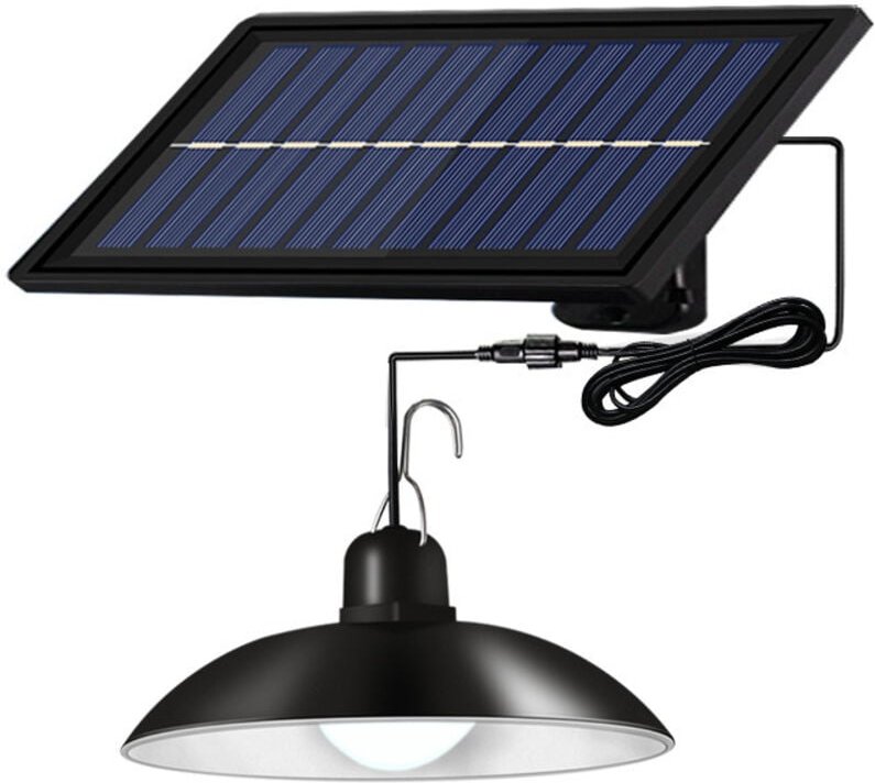 Solarleuchten, Solar-Kronleuchter mit Fernbedienung, wasserdicht, 3 m Kabel – kaltweißes Licht