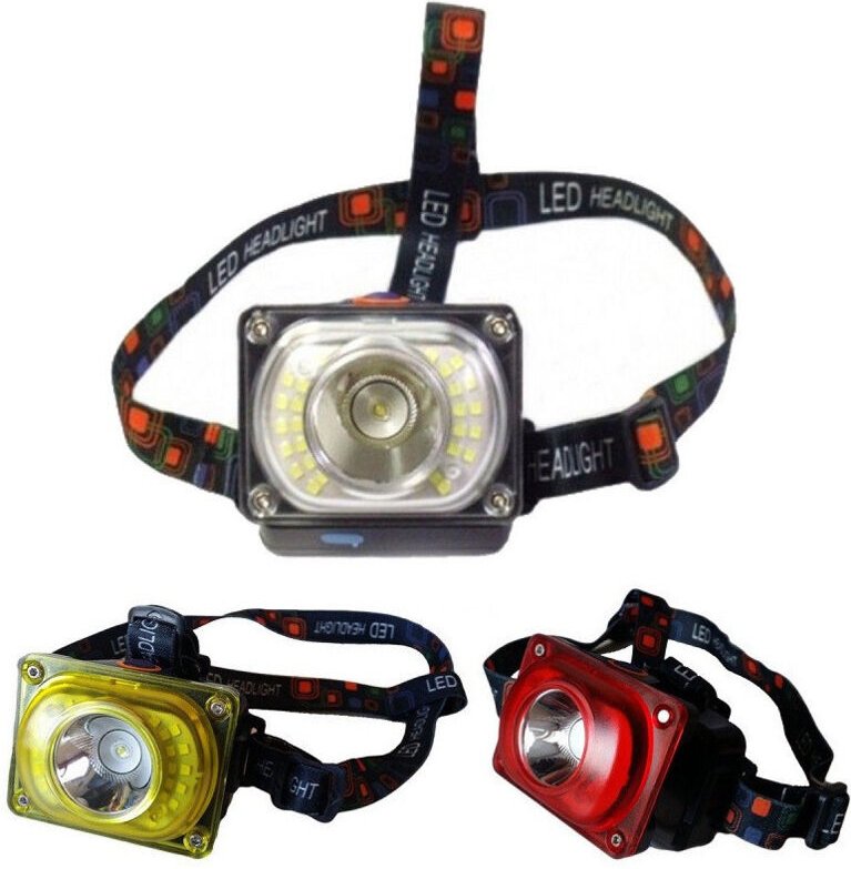 Trade Shop Traesio - Trade Shop - taschenlampe led-stirnlampe wiederaufladbar 30LED cree T6 4 funktionen lithium -