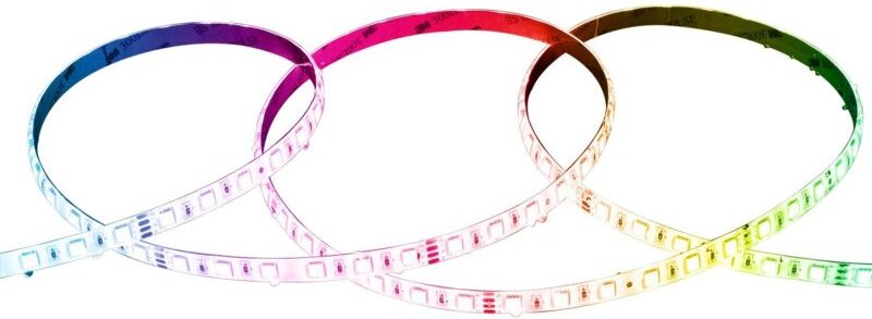 Efectoled - LED-Streifen 24V rgb smd 60 LED/m 5m 10W/m Breite 10mm Schnitt 10cm IP65 rgb