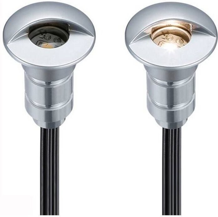 Satz mit 6 Treppenlichtern 0,3W 12V-DC Ø26x41mm