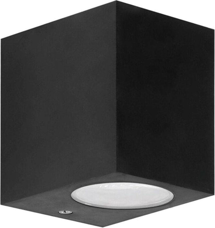 Vorhandene Außenwandleuchte für GU10-Glühbirne in Schwarz