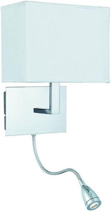 Searchlight - 1 Licht Dual Arm Flexible Innenwandleuchte Chrom, E27