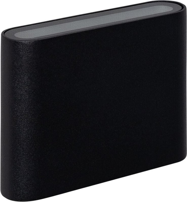 LED-Wandleuchte 6W Aussen Doppelseitige Beleuchtung Quadratisch Schwarz Zeus 4000K Neutralweiß