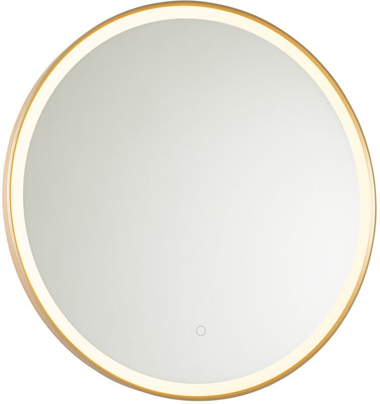 Badezimmerspiegel Gold 70 cm inkl. led mit Touchdimmer - Miral