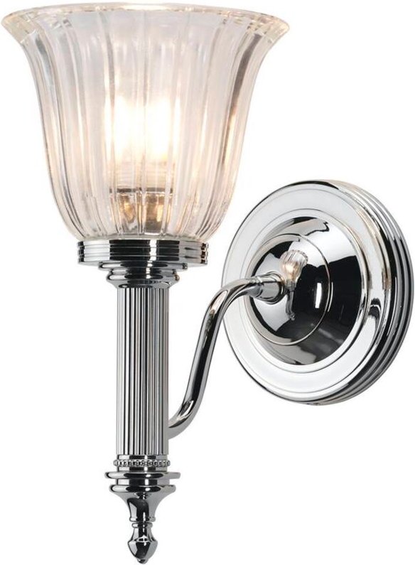 Elstead - Carroll - 1 Licht Badezimmer Wandleuchte Chrom poliert IP44, G9
