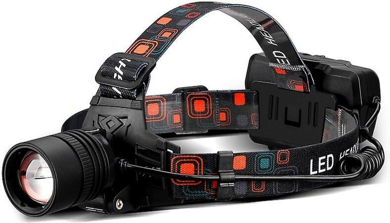 Rote Stirnlampe, 1000 Lumen wiederaufladbare Stirnlampe mit zoombarer Rotlicht-Stirnlampe (Rotlicht)