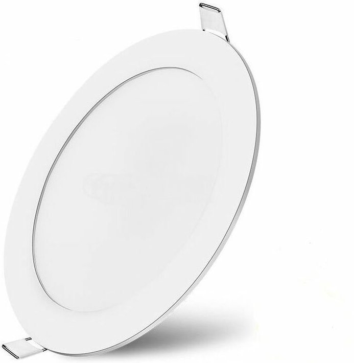 Braytron - 15W led Panel Einbaustrahler Spot Einbauleuchte Ø19.8 Kaltweiß 6500K 1280 Lumen Deckenleuchte Rund