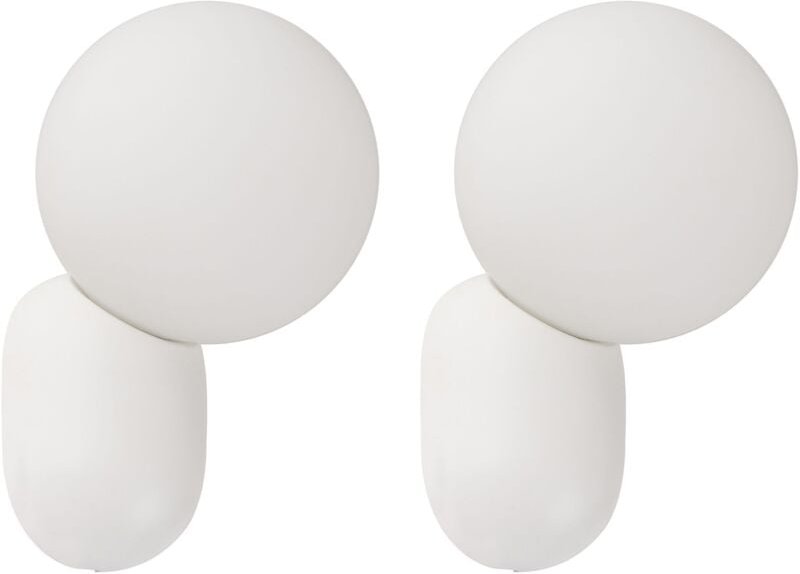 Wandlampe 2er Set HELME Weiß