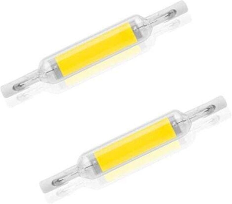 Kcvv - 2er-Pack R7S 10 w 78 mm dimmbare LED-Lampe, Kaltweiß 6000 k, 100 w Halogen J78-Ersatz, doppelseitiges R7S-Sockelr...