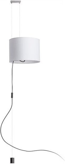 Broadway Pendelleuchte weiß chrom 230V E27 42W