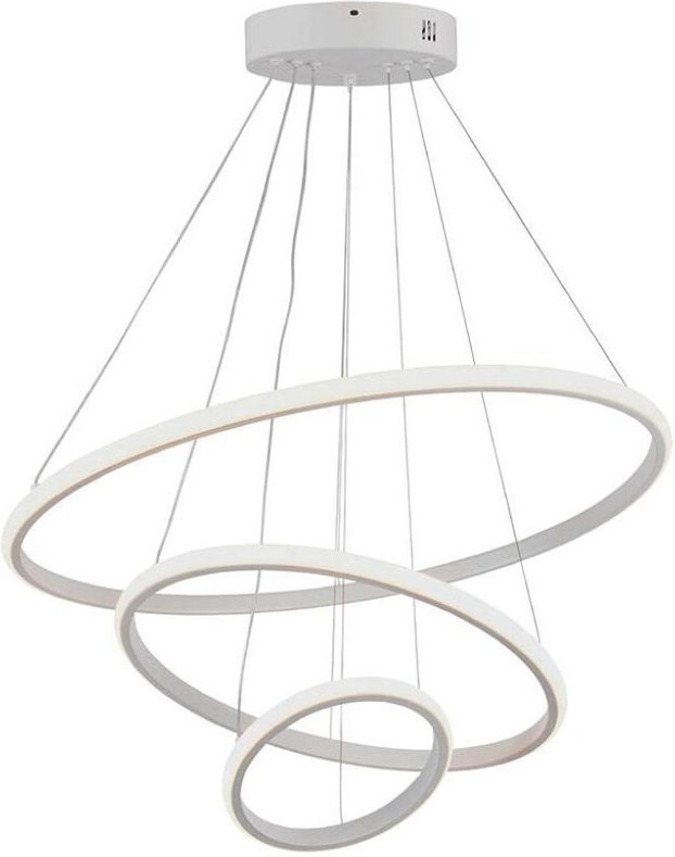 V-TAC LED Kronleuchter mit 3 Kreisen 32W Metall 604020cm Warmweiß