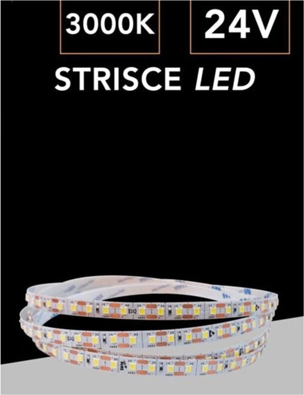 Trade Shop - copy of STRISCIA LED COB LUCE 4000K 6500K 3000K BOBINA 50 MT 24V SMD 500W 8 MM COB-50M-324 -