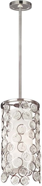 Thumbnail - Pendellampe Deckenleuchte Hängelampe Glas Nickel d 17,8 cm Wohnzimmerleuchte