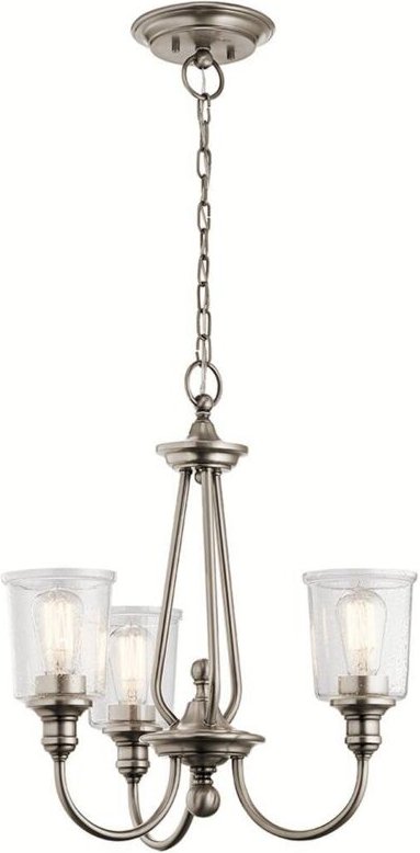 Elstead - Waverly 3 Light Kronleuchter, Classic Zinn, E27