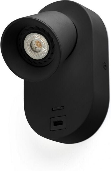 Faro corb - Integrierter led Wandscheinwerfer Wandleuchte Schwarz