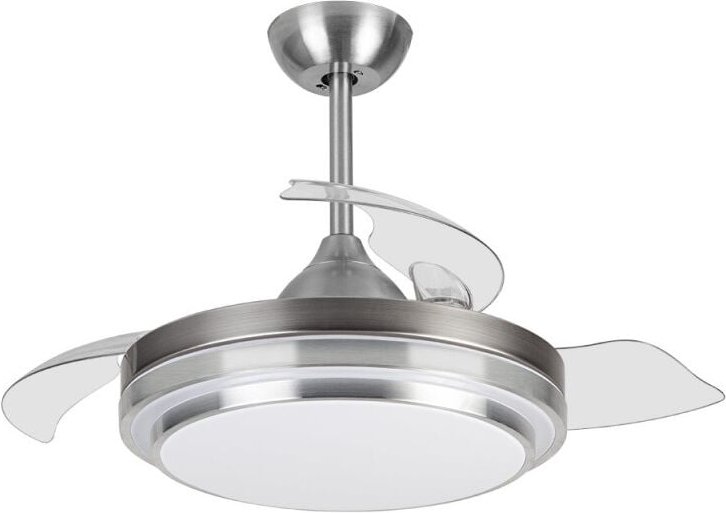 Deckenventilator mit LED-Licht Orgebozo Fernbedienung Leise 3 ausziehbare Blätter von 105 cm Winter-Sommer-Modus