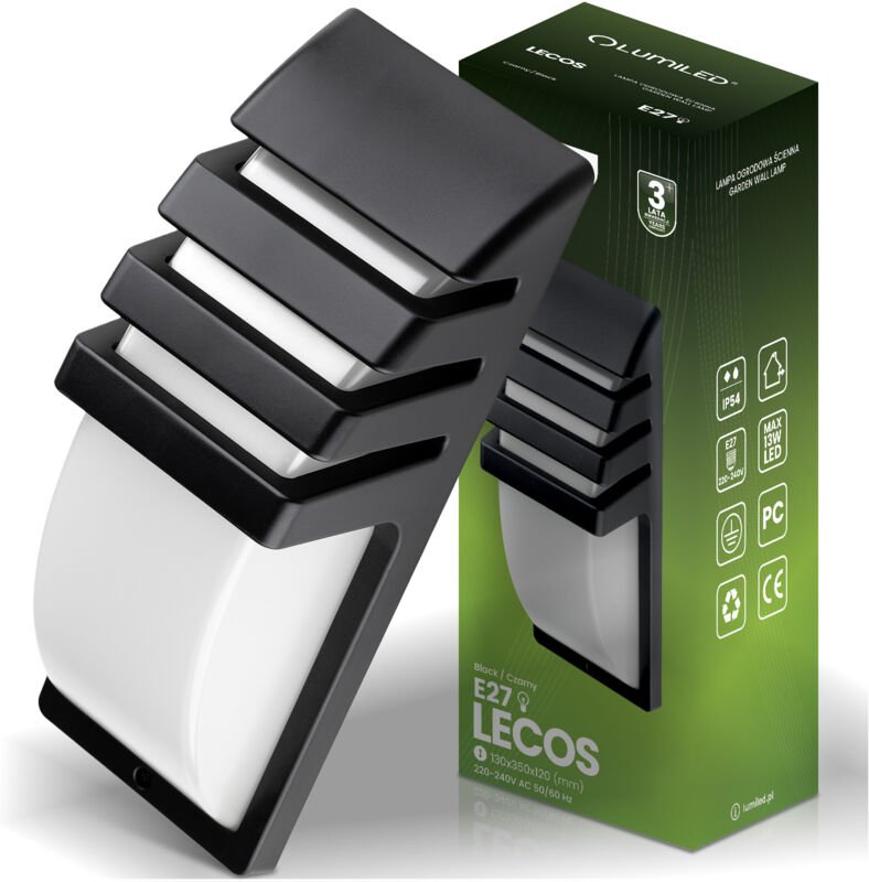 Gartenleuchte E27 LED Fassadenwandleuchte 35cm LECOS LUMILED