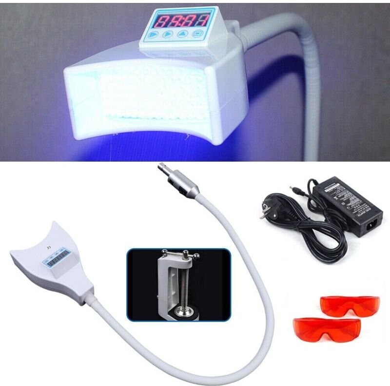 LED Bleaching Lampe Kaltlichtbeschleuniger für strahlend weiße Zähne, mit Timer und Luftkühlung