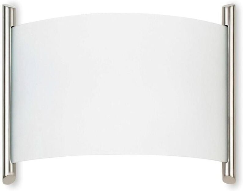 Wandleuchte ip20 niza e27 60w nickel seidenmatt