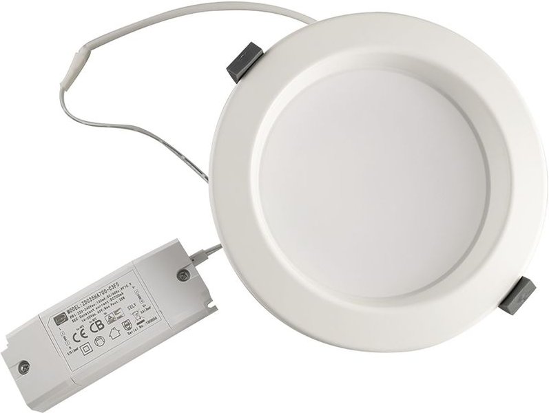 Einbauleuchte Faro IP44 10W 3000K ø 113mm weiss
